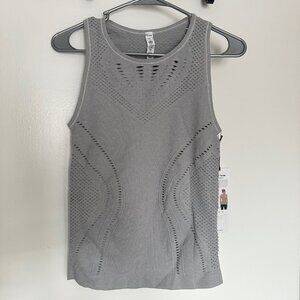 ALO Yoga Gray Seamless Perforated Tank Top